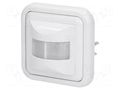 Motion sensor; flush mount,for wall mounting; 230VAC; IP20; 9m ORNO OR-CR-220