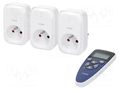 Power socket; plug-in; 230VAC; 30m; socket x3,remote control VIRONE VIR-RS-1