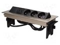 Plug socket strip: furniture; IP20; 3680W; Cutout: 114x315mm ORNO OR-AE-1364