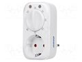 Programmable time switch; 2h÷8h; 230VAC/16A; Usup: 230VAC; IP20 ORNO OR-PRE-445-SCHUKO