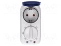Programmable time switch; 2h÷8h; 230VAC/16A; Usup: 230VAC; IP44 ORNO OR-PRE-446-SCHUKO