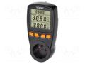 Controller; plug-in; IP20; 16A; 230VAC 50/60Hz; Display: LCD; black VIRONE VIR-EM-1/B