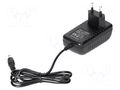 Power supply: switching; mains,plug-in; 13.5VDC; 1.7A; 20W; black ORNO OR-PSU-1653