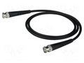 Test lead; BNC plug,both sides; Len: 0.5m; black; Z: 50Ω; RG58CU CAL TEST CT2942-50