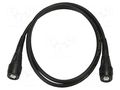 Test lead; Len: 1m; BNC plug,both sides; black; 50Ω; RG58CU CAL TEST CT3955-100