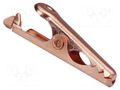 Crocodile clip; 5A; Grip capac: max.4.8mm; Contacts: copper CAL TEST CTM-30C