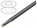 Wire; Pro-Tekt; 10x18AWG; shielded,Al foil; PVC; dark grey; 300V ALPHA WIRE B956102-GE321