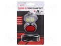 Torch: LED; 20lm,120lm; cable USB A plug-USB C plug; TWINS 2.0 MACTRONIC FBS0071