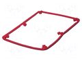 Gasket; elastomer thermoplastic TPE; BoPad; Colour: red BOPLA BOP-7.0DI-3001