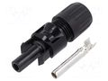 Connector: solar; plug; female; MC4; 39A; 1kV; IP2X,IP65,IP68; 5÷6mm STÄUBLI 32.0014P0001-UR