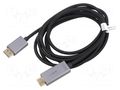 Cable; DisplayPort plug,HDMI plug; DisplayPort 1.2,HDMI 2.0 DIGITUS DB-340202-030-S