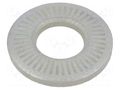 Washer; internally serrated; M6; D=14mm; h=2.1mm; spring steel BOSSARD B6/BN84530