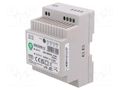 Power supply: switching; for DIN rail; 30W; 12VDC; 0÷2.5A; OUT: 1 POS POS-DIN30W12