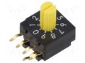 Encoding switch; Pos: 10; PCB,THT; 100mΩ; DC load @R: 0.03A/15VDC KNITTER-SWITCH DRR4010