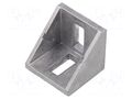 Angle bracket; for profiles; Width of the groove: 8mm; W: 38mm FATH FA-093W404N08