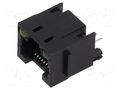 Connector: RJ45; socket; PIN: 8; with LED; 8p8c; on PCBs,PCB snap ADAM TECH MTJ-88DX1-LG