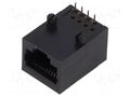 Connector: RJ45; socket; PIN: 8; 8p8c; on PCBs,PCB snap; THT ADAM TECH MTJ-88TX1