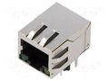 Connector: RJ45; socket; PIN: 8; shielded,with LED; 8p8c; THT ADAM TECH MTJ88TX1FSDPGD1LH