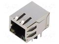 Connector: RJ45; socket; PIN: 8; shielded,with LED; 8p8c; THT ADAM TECH MTJ88TX1FSDPGLGM4