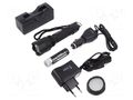 Torch: LED; 3.5h; 90lm,447lm,1000lm; IP65; BLACK EYE MACTRONIC THH0045