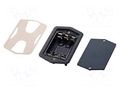 Holder; AA,R6; Batt.no: 3; black; IP65 BOPLA BE-3MN-IP-9005