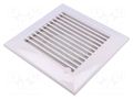 Ventilation grille; ABS; white; 175x175x25mm; 134x134mm; 20pcs. DOSPEL S.A. 007-0165