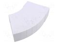 Accessories: flat horizontal elbow bend; white; ABS; 110x55mm DOSPEL S.A. 007-0226
