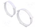 Holder for round ducts; ABS; white; Ø100mm DOSPEL S.A. 007-0237
