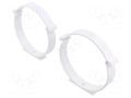Accessories: holder for round ducts; white; ABS; Ø104mm DOSPEL S.A. 007-0239