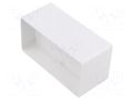 Flat duct connector; ABS; white; 110x55mm DOSPEL S.A. 007-0306