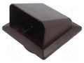 Ventilation grille; ABS; bronze; 140x140x116mm; Ø100mm; 10pcs. DOSPEL S.A. 007-0317