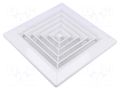 Ventilation grille; polypropylene; white; 174x174x35mm; Ø100mm DOSPEL S.A. 007-0429