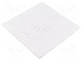 Ventilation grille; PP; white; 156x156x27mm; 140x140mm; 20pcs. DOSPEL S.A. 007-1568