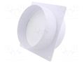 Accessories: wall plate; white; ABS; Ø125mm DOSPEL S.A. 007-4347