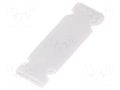 Identification tags; 7mm; 17.5mm; transparent; -60÷65°C; 50pcs. HELLERMANNTYTON HC06-17-PEUV-CL