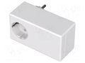 Enclosure: for power supplies; X: 65mm; Y: 120mm; Z: 50mm; white BOPLA SE432DE-9016