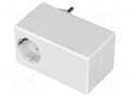 Enclosure: for power supplies; X: 65mm; Y: 120mm; Z: 66mm; white BOPLA SE435DE-9016