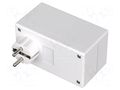 Enclosure: for power supplies; X: 65mm; Y: 120mm; Z: 66mm; white BOPLA SE435E/CEE-9016