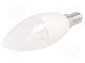 LED lamp; white cold; E14; 230VAC; 720lm; 8W; 160°; 6400K GTV Poland LD-SMZDC37-80