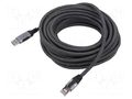 Cable; USB 3.0; RJ45 plug,USB A plug; nickel plated; 10m; U/FTP Goobay GOOBAY-70694