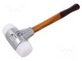 Hammer; 370mm; W: 135mm; 675g; 50mm; round; plastic; SIMPLEX HALDER HAL-3107.050