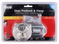 Padlock; round,shackle; stainless steel; A: 70mm; B: 17mm; C: 10mm KASP KA-K16070D260