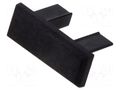 Cap for LED profiles; black; MICRO-PLUS KLUŚ K-C24392C07