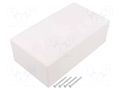 Enclosure: multipurpose; X: 112mm; Y: 200mm; Z: 71mm; ABS; white SUPERTRONIC PP039W