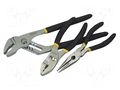 Kit: pliers; adjustable,half-rounded nose,universal; BASIC STANLEY STL-0-84-892