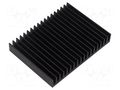 Heatsink: extruded; grilled; black; L: 75mm; W: 100mm; H: 15mm SEIFERT ELECTRONIC KL-242/75/SW