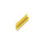 Cross-connector (terminal), when screwed in, Number of poles: 10, Pitch in mm: 9.90, Insulated: Yes, 63 A, yellow Weidmuller 1052460000