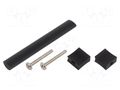 Holder; aluminium; matt black; H: 30.5mm; L: 116mm; W: 15.5mm; handle GTV Poland GTV-UA-B031109620M