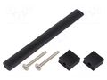 Holder; aluminium; matt black; H: 30.5mm; L: 148mm; W: 15.5mm; handle GTV Poland GTV-UA-B031112820M