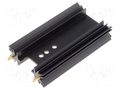 Heatsink: extruded; SOT32,TO220,TO3P; black; L: 63.5mm; 8K/W FISCHER ELEKTRONIK SK104-63STS